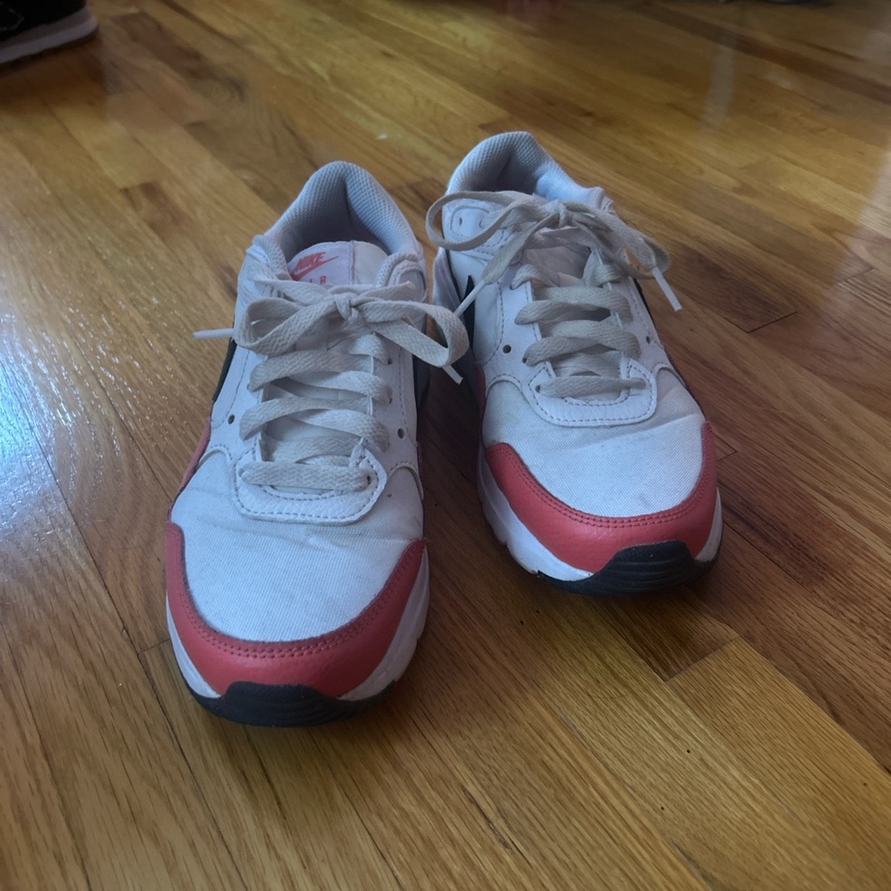 Nike Kids White and Red Sneakers